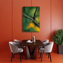 Canvas Art Print - A close-up photograph of a wild rose thorn.