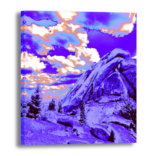 Canvas Art Print - An abstract photograph of a rock formation.