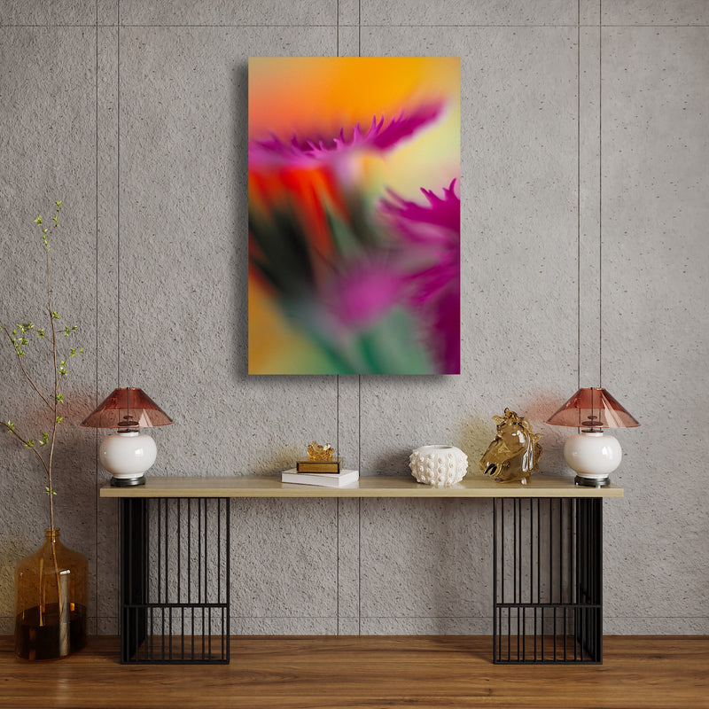 Metal Art Print - A close-up photograph of a dianthus flower.