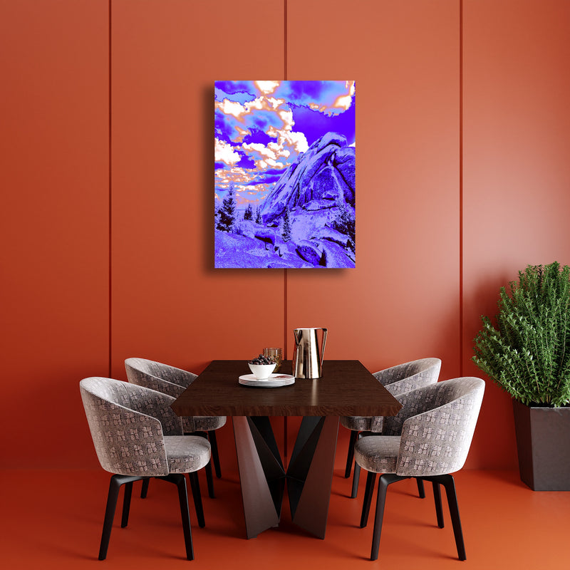 Canvas Art Print - An abstract photograph of a rock formation.