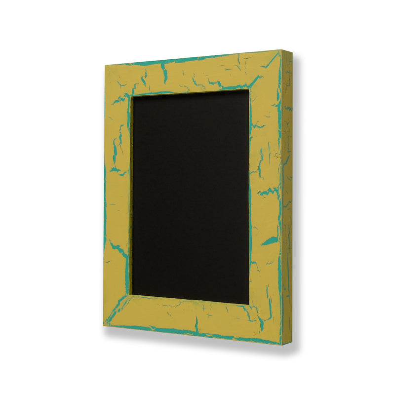 5” x 7” picture frame. One of a kind picture frame with hand painted crackle finish. Daybreak & Patina.