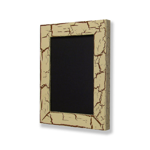 5” x 7” picture frame. One of a kind picture frame with hand painted crackle finish. Linen & Coffee Bean.