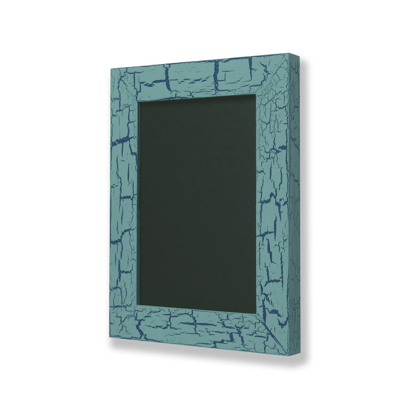 5” x 7” picture frame. One of a kind picture frame with hand painted crackle finish. French Blue & True Blue.