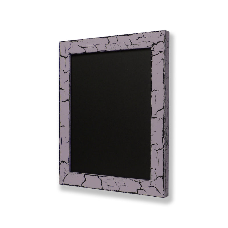 8” x 10” picture frame. One of a kind picture frame with hand painted crackle finish. Lilac Mist & Licorice.