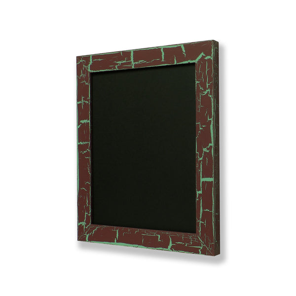 8” x 10” picture frame. One of a kind picture frame with hand painted crackle finish. Berrywine & Dutch Aqua.